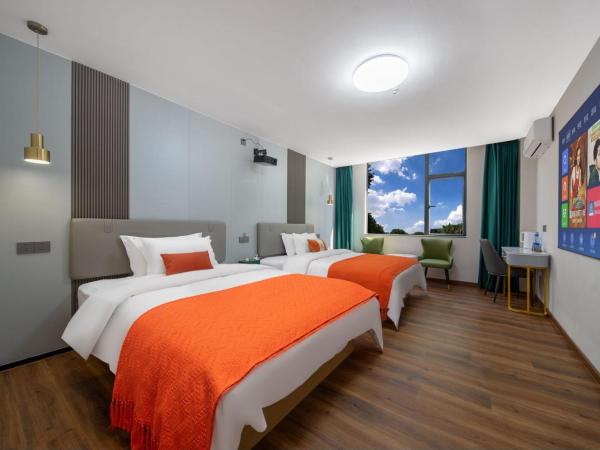 Guangzhou Yashay International Apartment - Pazhou Convention and Exhibition Centre : photo 7 de la chambre chambre deluxe avec 2 lits doubles