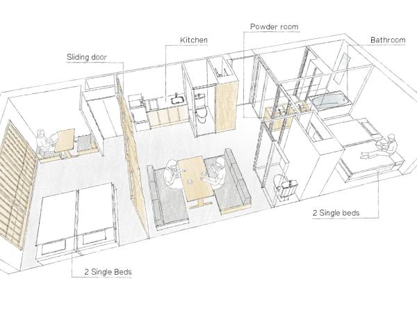 MIMARU Kyoto Kawaramachi Gojo : photo 8 de la chambre appartement 2 chambres