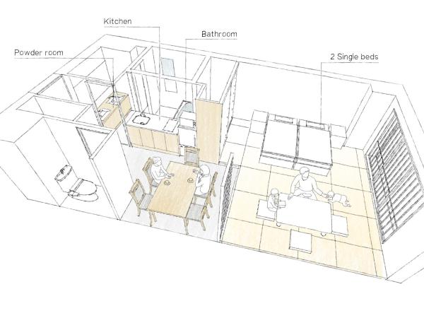 MIMARU Kyoto Kawaramachi Gojo : photo 1 de la chambre appartement japonais