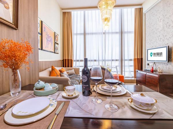 WAIFIDEN Guangzhou Grand View Golden Palace Apartment - Free shuttle bus during the Canton Fair : photo 10 de la chambre suite affaires lits jumeaux