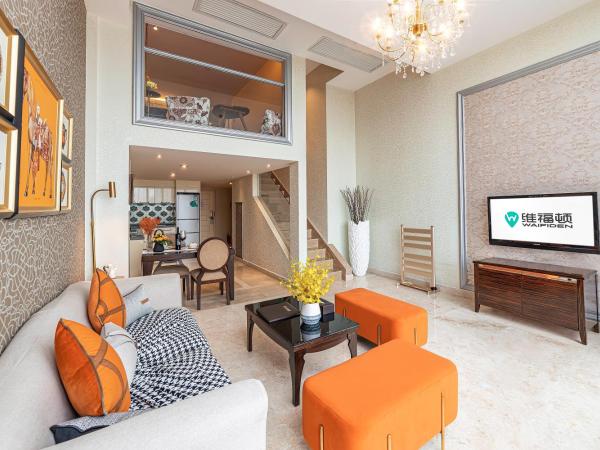 WAIFIDEN Guangzhou Grand View Golden Palace Apartment - Free shuttle bus during the Canton Fair : photo 1 de la chambre suite double affaires