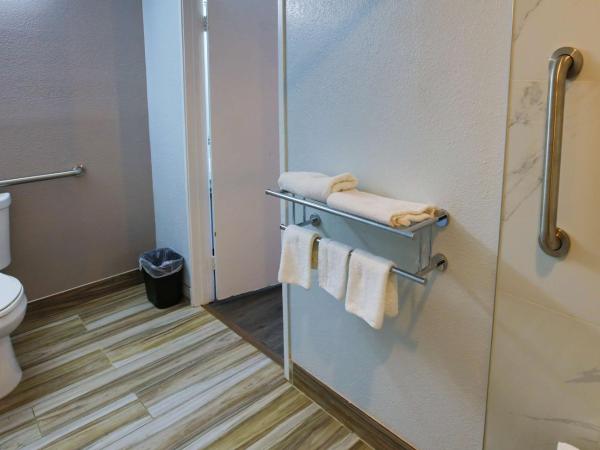 Motel 6-Sacramento, CA - North : photo 5 de la chambre chambre lit queen-size pour personnes à mobilité réduite avec douche accessible en fauteuil roulant