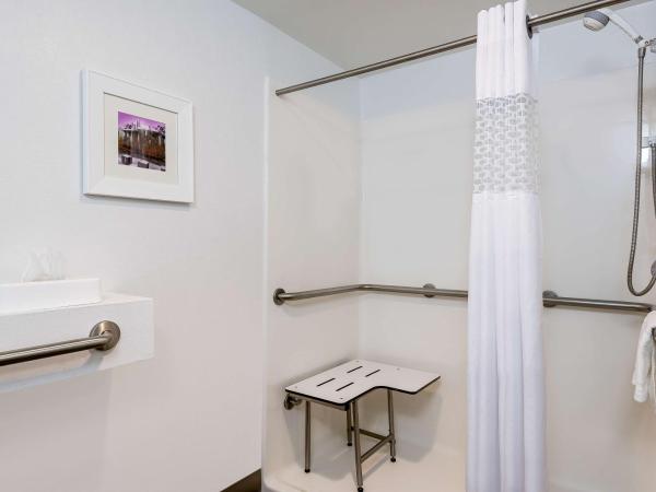 Hampton Inn Charlotte Uptown : photo 4 de la chambre chambre lit king-size avec douche accessible en fauteuil roulant - adaptée aux personnes à mobilité réduite/non-fumeurs