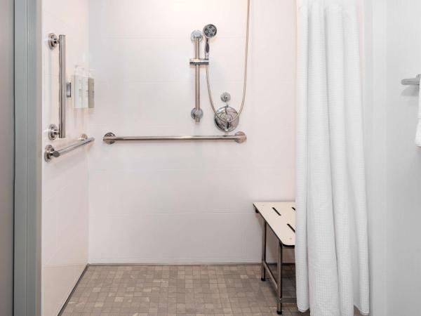Hilton Garden Inn Charlotte Uptown : photo 4 de la chambre chambre lit king-size avec douche accessible en fauteuil roulant - adaptée aux personnes à mobilité réduite/malentendantes 