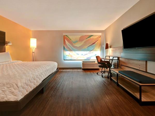 Tru By Hilton Albuquerque North I-25, Nm : photo 1 de la chambre chambre lit king-size avec douche accessible en fauteuil roulant - adaptée aux personnes à mobilité réduite et aux malentendants