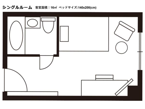 Hotel JAL City Nagano : photo 4 de la chambre chambre simple - non-fumeurs