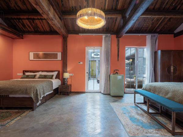 Hotel Cote Cour Beijing : photo 2 de la chambre chambre deluxe avec 2 lits queen-size