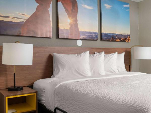 Days-Inn by Wyndham Albuquerque I-25 : photo 3 de la chambre chambre lit king-size pour personnes à mobilité réduite - baignoire avec barres d’appui - non-fumeurs