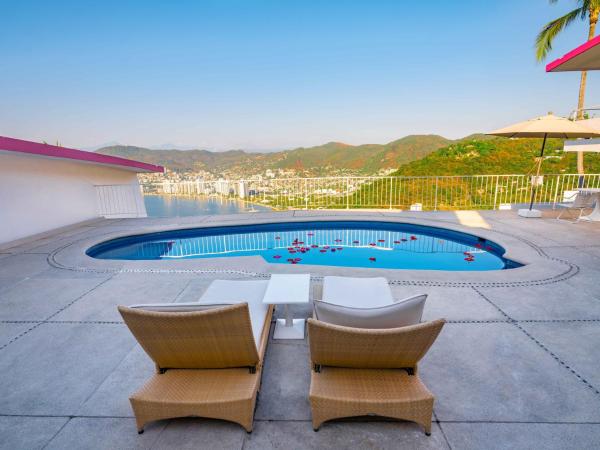 Las Brisas Acapulco : photo 4 de la chambre petite maison avec piscine privée et 2 lits