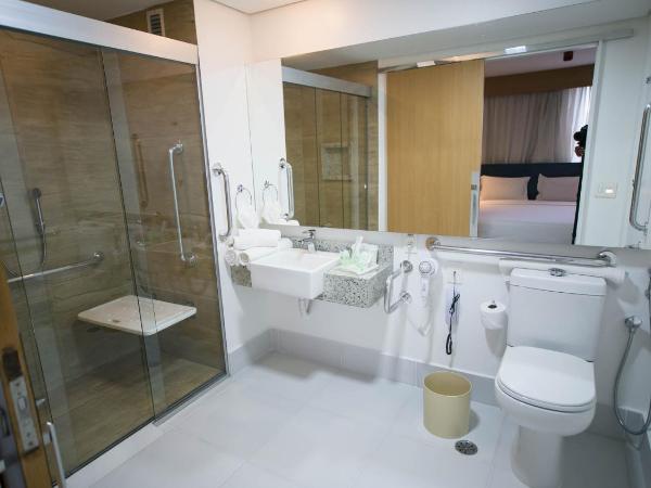 Holiday Inn Parque Anhembi, an IHG Hotel : photo 3 de la chambre chambre lit king-size avec douche accessible en fauteuil roulant - adaptée aux personnes à mobilité réduite