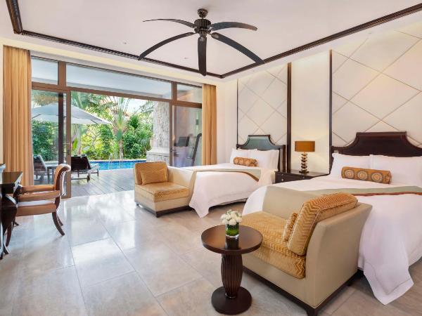 The St. Regis Sanya Yalong Bay Resort : photo 2 de la chambre chambre lagon avec 2 lits queen-size et accès à la piscine - vue sur lagon