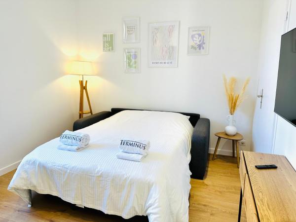 Résidence Terminus - appartements : photo 2 de la chambre studio avec canapé-lit