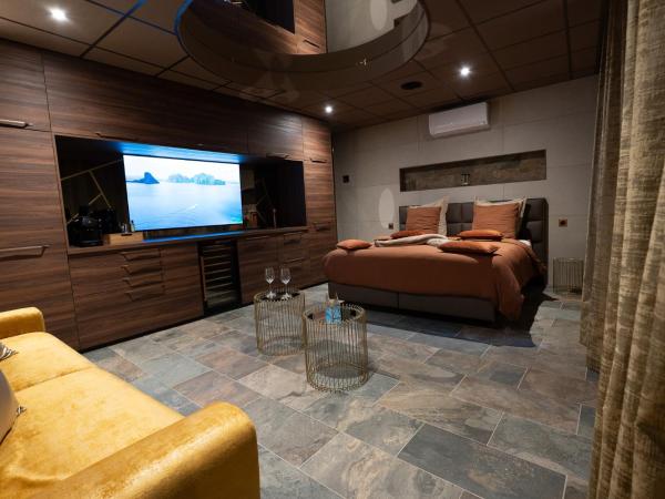 CARACALLA PRIVE - Chambres d'hôtes avec Piscine, Jaccuzi et Hammam privatifs : photo 4 de la chambre chambre lit queen-size deluxe