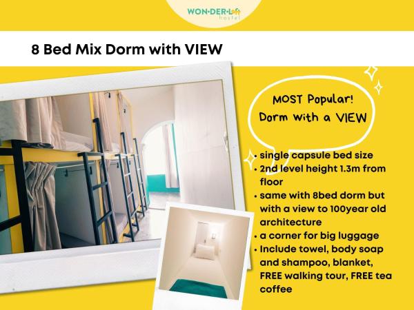 Wonderloft Hostel Kota Tua : photo 1 de la chambre lit dans dortoir de 8 lits 