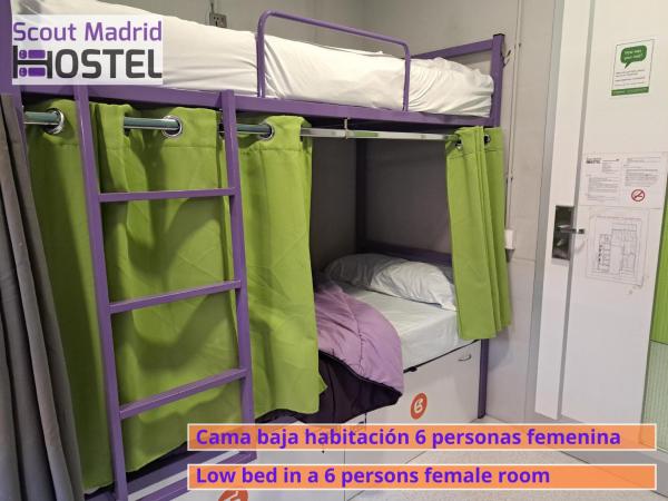 Scout Madrid Hostel : photo 2 de la chambre lit simple dans dortoir pour femmes