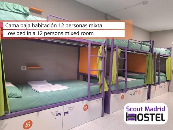 Scout Madrid Hostel : photo 1 de la chambre lit superposé dans dortoir mixte