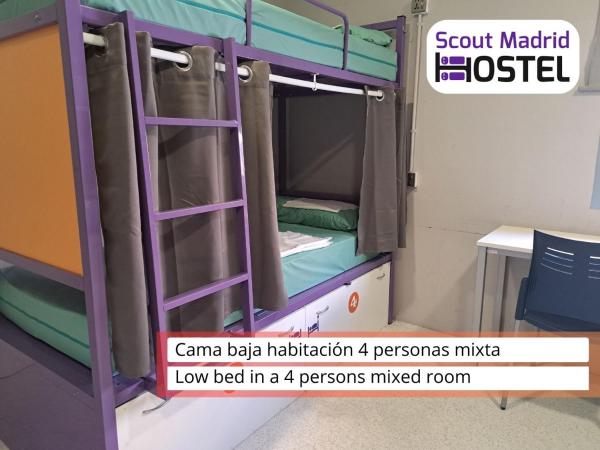 Scout Madrid Hostel : photo 1 de la chambre lit dans dortoir mixte de 4 lits