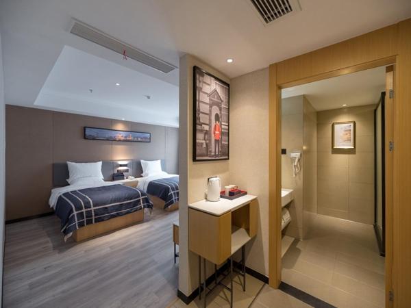 LanOu Hotel Wuxi Anzhen East High-Speed Railway Station : photo 5 de la chambre chambre lits jumeaux supérieure