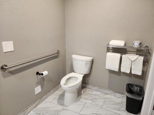 Motel 6 Sacramento CA Natomas : photo 4 de la chambre chambre double - accessible aux personnes à mobilité réduite - douche accessible en fauteuil roulant