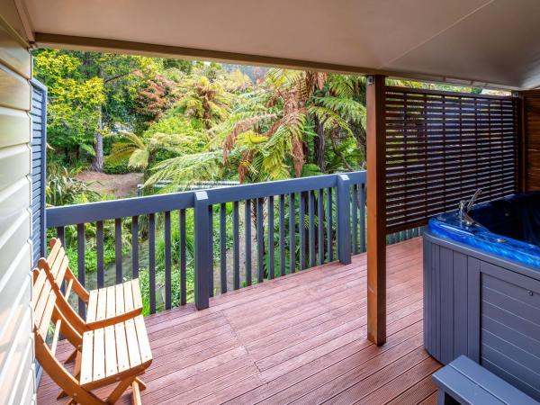 Ripple Rotorua : photo 2 de la chambre superior studio with outdoor hot tub 
