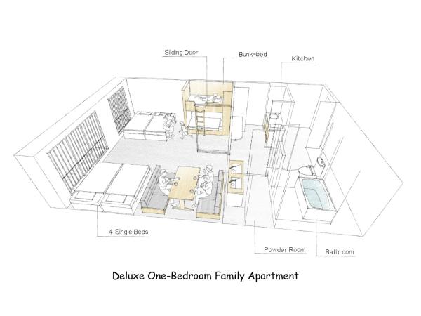 MIMARU Kyoto Shinmachi Sanjo : photo 5 de la chambre appartement familial 1 chambre de luxe