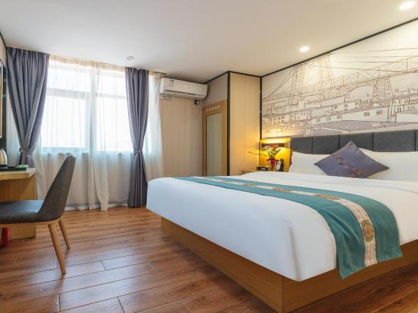 Amemouillage Inn - Guangzhou Railway Station Xicun Metro Station : photo 3 de la chambre chambre lit queen-size deluxe