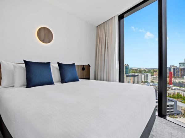 Adina Apartment Hotel Melbourne Southbank : photo 2 de la chambre 1 bedroom apartment city view - king or twin