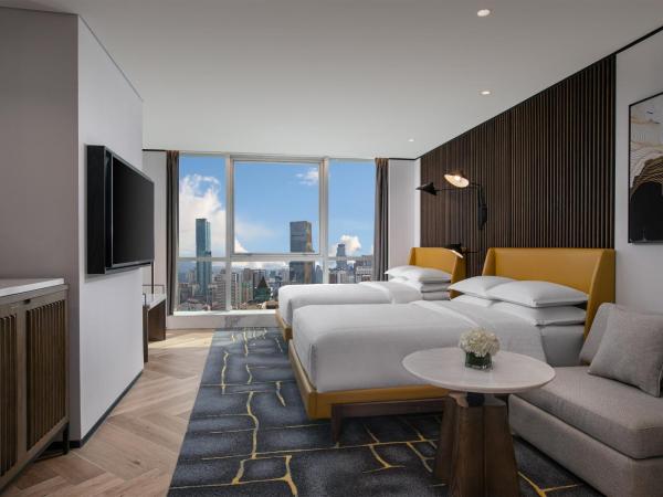 Sheraton Nanjing Kingsley Hotel & Towers : photo 6 de la chambre grande chambre lits jumeaux avec 2 lits jumeaux/simples