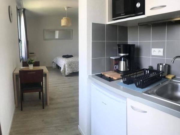 Appart'Hotel - Gare TGV - Courtine - Confluence - 202 : photo 2 de la chambre studio