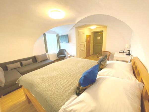 Hotel Garni Villa Areka : photo 3 de la chambre chambre double deluxe avec vue sur château