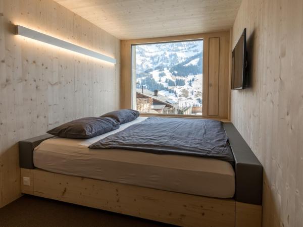 Revier Mountain Lodge Adelboden : photo 6 de la chambre chambre double - vue sur montagne
