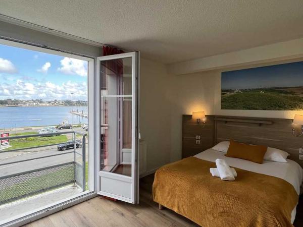 Couett'Hôtel Brest : photo 2 de la chambre chambre double avec balcon - vue sur mer