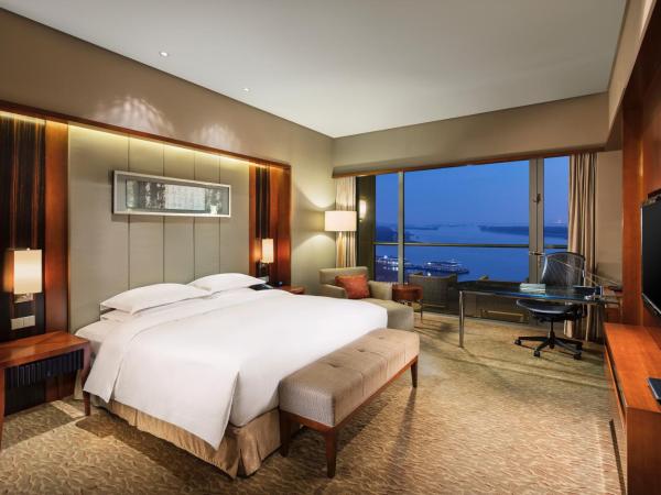Hilton Nanjing Riverside : photo 1 de la chambre chambre lit king-size deluxe - vue sur rivière