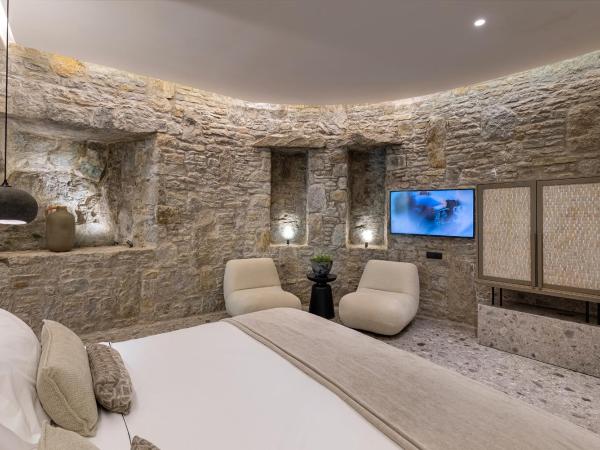 Aeonic Suites and Spa : photo 8 de la chambre suite stone avec piscine privée - vue sur jardin