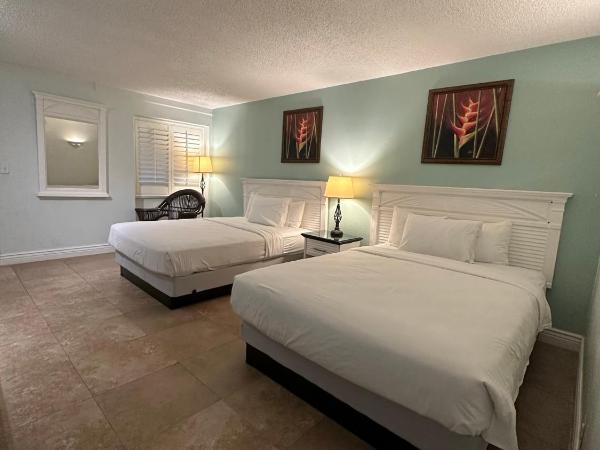 Tahitian Inn Boutique Hotel Tampa : photo 1 de la chambre chambre avec 2 grands lits queen-size