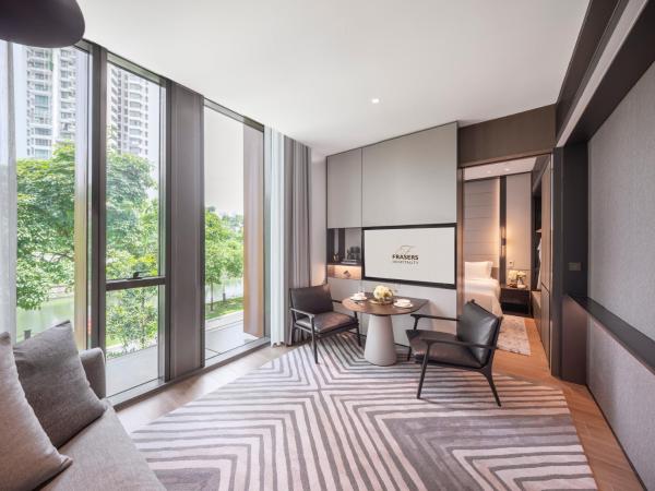 Fraser Residence River Promenade, Singapore : photo 1 de la chambre hébergement 1 chambre deluxe avec accès au salon