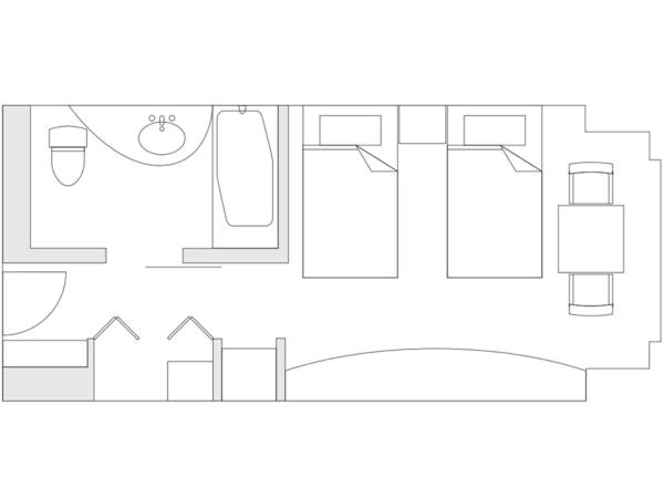 Grand Prince Hotel Osaka Bay : photo 6 de la chambre chambre lits jumeaux standard - non-fumeurs