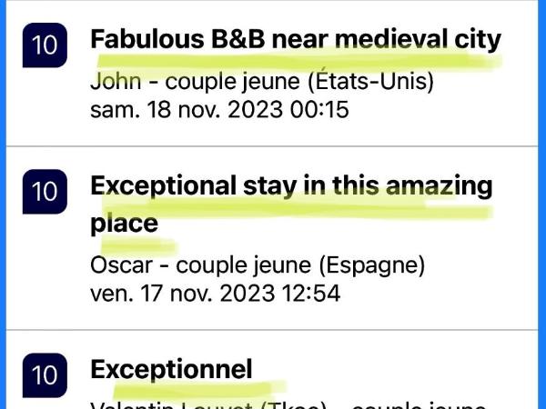 Historic manor, medieval town 10 minutes walk, private parking, garden : photo 2 de la chambre chambre double avec salle de bains privative