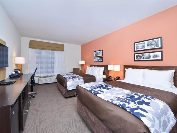 Sleep Inn & Suites Austin - Tech Center : photo 10 de la chambre chambre avec 2 grands lits queen-size 