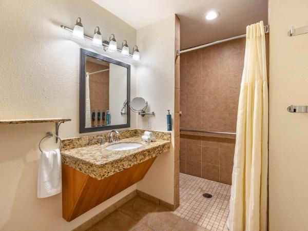 Hilton Vacation Club Desert Retreat Las Vegas : photo 7 de la chambre suite 2 chambres 1 lit king-size et 1 lit queen-size avec douche accessible en fauteuil roulant