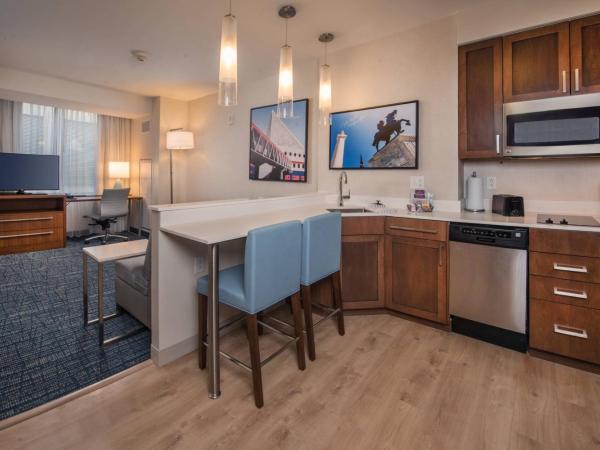 Residence Inn by Marriott Baltimore at The Johns Hopkins Medical Campus : photo 1 de la chambre suite 1 chambre lit king-size – vue sur ville