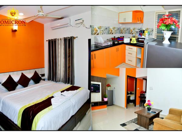 Hotel Omicron 1 BHK Studio room : photo 2 de la chambre 1 bhk studio room with kitchen