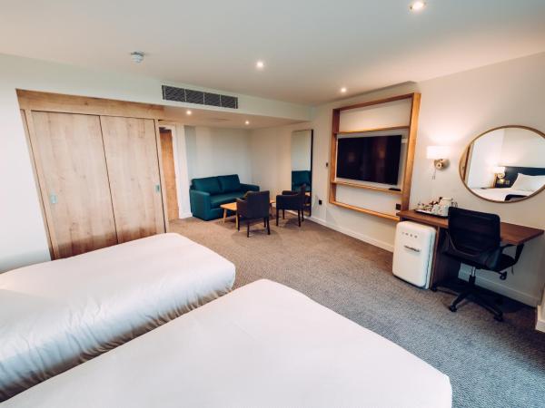 Hilton Garden Inn Manchester Emirates Old Trafford : photo 5 de la chambre deluxe twin room with balcony and pitch view