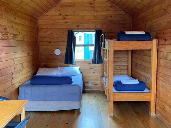 Rotorua Thermal Holiday Park : photo 1 de la chambre chalet en rondins standard avec salle de bains commune