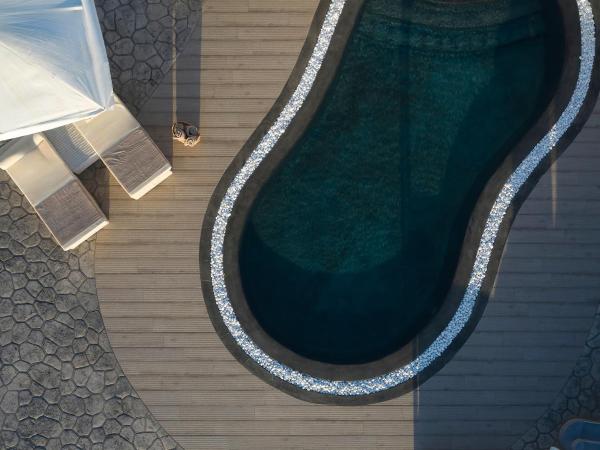 Danae Suites Santorini : photo 10 de la chambre villa lune de miel avec piscine privée - vue sur mer