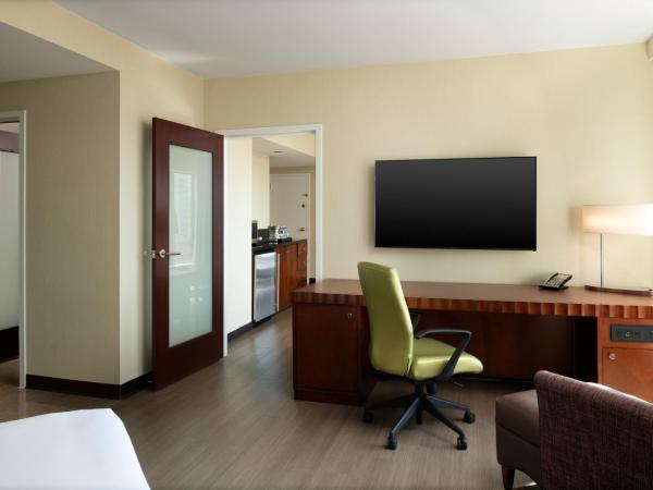 Hilton Charlotte Uptown : photo 8 de la chambre suite junior lit king-size avec coin salon