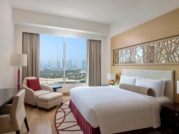 Marriott Executive Apartments Al Jaddaf, Dubai : photo 1 de la chambre appartement 2 chambres - vue sur burj khalifa et panorama urbain