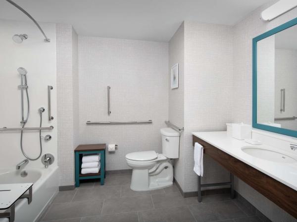 Hampton Inn Orlando Southeast Nona : photo 4 de la chambre chambre lit king-size avec baignoire - accessible aux personnes à mobilité réduite