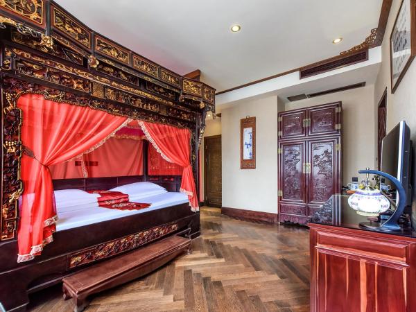 ChengDu Wuhou Temple Han Dynasty Hotel : photo 7 de la chambre chambre familiale traditionnelle chinoise