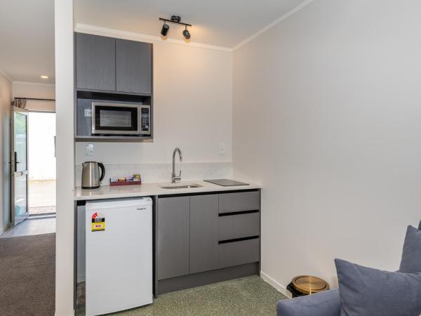 Aurora City Suites Motel : photo 8 de la chambre suite 1 chambre de luxe avec bain à remous